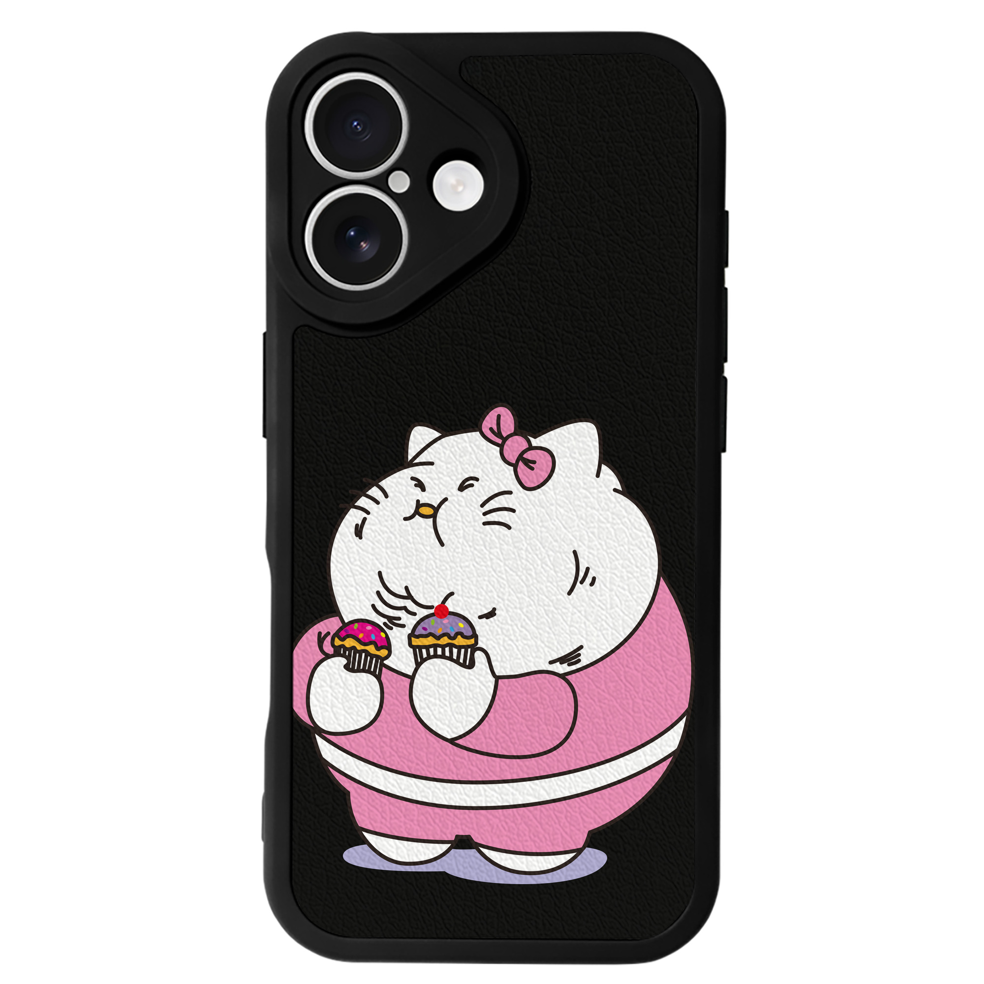 （画像用） Hello Kitty ハローキティ 【iPhone 16シリーズ対応】シリコンスマホケース（レザー調） 材質：シリコン